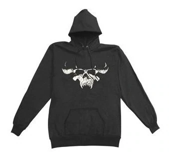 DANZIG - Skull / Logo Hooded Sweatshirt - PRINTED FRONT & BACK